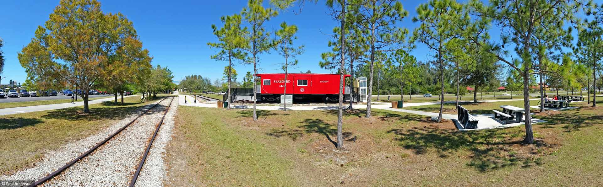 Red Caboose on Venice Legacy Trail